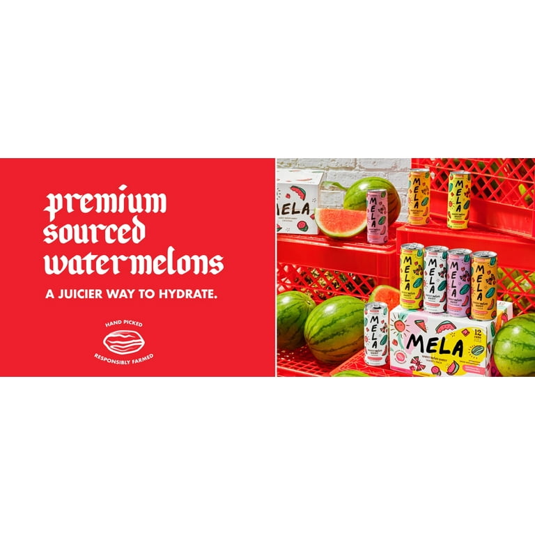Mela Water Watermelon Juice Drink, 16.9 fl oz pack of 12