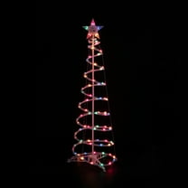 Northlight 4ft Lighted Spiral Christmas Tree with Star Tree Topper, Multi Lights
