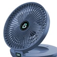 thumbnail image 3 of Ventilador de mesa plegable Ventilador portátil de 3 velocidades Ventilador inalámbrico recargable por USB Ultra silencioso Perforación gratuita 1200 MAh para dormitorio de oficina en casa, 3 of 6