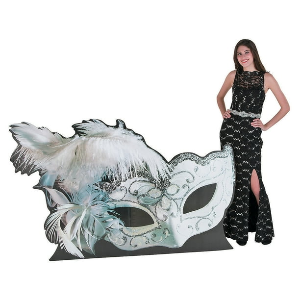 Masquerade Ball Mask Stand Up 1 Party Decor 1 Piece Walmart Com Walmart Com