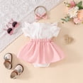 thumbnail image 5 of Yindaity Baby Outfit Baby Girls Summer Romper Clothes Dress Newborn Onesie Sunsuit One-Piece Jumpsuits Outfits(Red,3-6 Months), 5 of 9