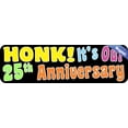 thumbnail image 2 of 10inx3in Honk! It's Our Twenty-Fifth Anniversary Bumper Magnet Car Magnets, 2 of 3