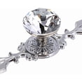 thumbnail image 4 of 5 Pcs 4.7" Drawer Dresser Knobs Pull Handles - Crystal Glass Diamond Decorative Knobs with Plate, Cabinet Cupboard Door Knobs with Screws for Kitchen Bathroom Office Decoration, 4 of 7