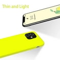 thumbnail image 2 of iPhone 11 Case,Ultra Slim Fit iPhone Case Liquid Silicone Gel Cover with Full Body Protection Anti-Scratch Shockproof Case Compatible with iPhone 11 (Fluorescent Yellow), 2 of 5