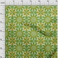 thumbnail image 3 of oneOone Cotton Poplin Green Fabric Geometric Sewing Craft Projects Fabric Prints By Yard 56 Inch Wide, 3 of 4