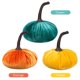 thumbnail image 5 of KAKOWELY 3Ud Calabazas De Tela Coloridas Para De Fiestas Y Ambiente Otoñal, 5 of 6