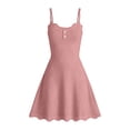 thumbnail image 5 of Hugcore Night Dress for Women Sleepwear, Cute Night Gowns for Women Sleeveless Cami Sleep Dress Loungewear Soft Chemise Nighties Tank Nightgowns for Women Pink M, 5 of 7