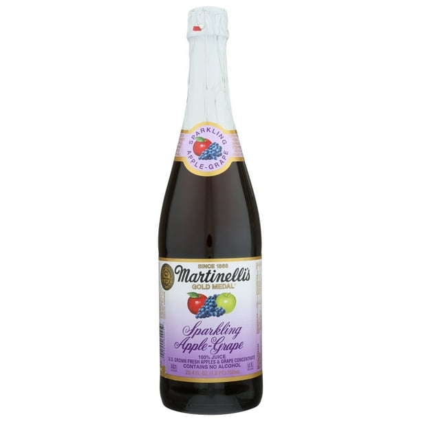Martinelli’S Sparkling Apple Grape Juice, 25.4 Fl. Oz. Bottle