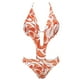 thumbnail image 2 of Gibobby Trajes de Baño Mujer Completos Conjunto de traje de baño con cuello halter para mujer Bikini sexy Conjunto de traje de baño con estampado multico(B,XL), 2 of 4