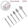 thumbnail image 5 of 5Pcs Grinding Head Diamond Triangle Burr Drill Bits For Carving Engraving Drilling Ceramic Glass Gemstone 4-12Mm Abrasive Tool 3X4Mm Fangkenuo, 5 of 6