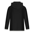 thumbnail image 5 of Jalioing Men's Vintage Hooded Pullover Top Gym Long Sleeve Hoodies Tops Quarter Button V-Neck Slim Shirt (Large, Black), 5 of 6