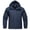 Navy, variant on Men's Winter Jackets Waterproof Windbreaker Softshell Tactical Hooded Coat with Zip Pockets Breathable Windproof Regular Fit Outdoor Sports Jacket for Outdoor Black L