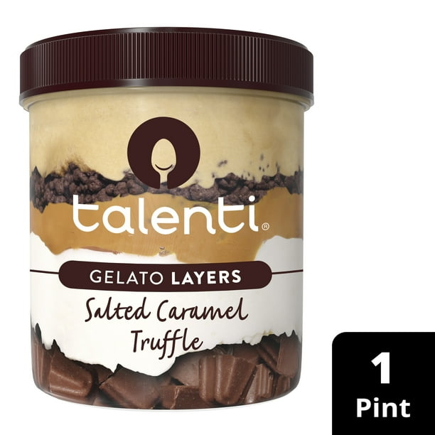 Talenti Gelato Layers For A Delicious Frozen Dessert Salted Caramel Truffle Made With Non Gmo 0903