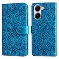 thumbnail image 4 of Funda tipo cartera GANGXUN para Xiaomi Poco X7 Pro , diseño girasol, cuero PU, soporte, cierre magnético, tarjetero, 4 of 5