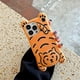 thumbnail image 2 of Apple Iphone 13 Funda De Tigre De Silicona Suave Súper Gruesa D Dibujos Animados Bebé Animal Naranja Lindo Divertido Lindo Kawaii, 2 of 5