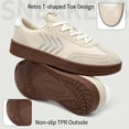 thumbnail image 4 of Ecetana Womens Walking Shoes PU Leather Low Top Tennis Shoes Non-Slip Casual Sneakers for Women, 4 of 7
