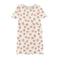 thumbnail image 4 of Riecok Summer Dress for 6 - 15 Year - Old Girls: Short - Sleeved Round - Neck, Easter Print, Waist - Tightening, Pocketed and Tiered Multicolor 7-8 Years, 4 of 4