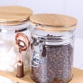 thumbnail image 4 of Frascos de almacenamiento de vidrio KKC Coffee Bean 1200 ml herméticos con cuchara, 4 of 7