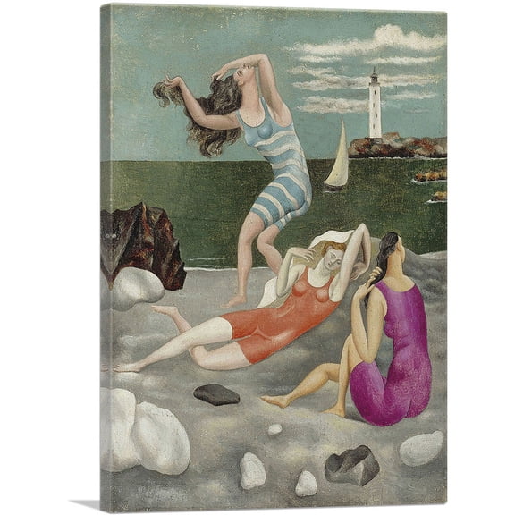 ARTCANVAS The Bathers 1918 Canvas Art Print by Pablo Picasso - Size: 26" x 18" (0.75" Deep)