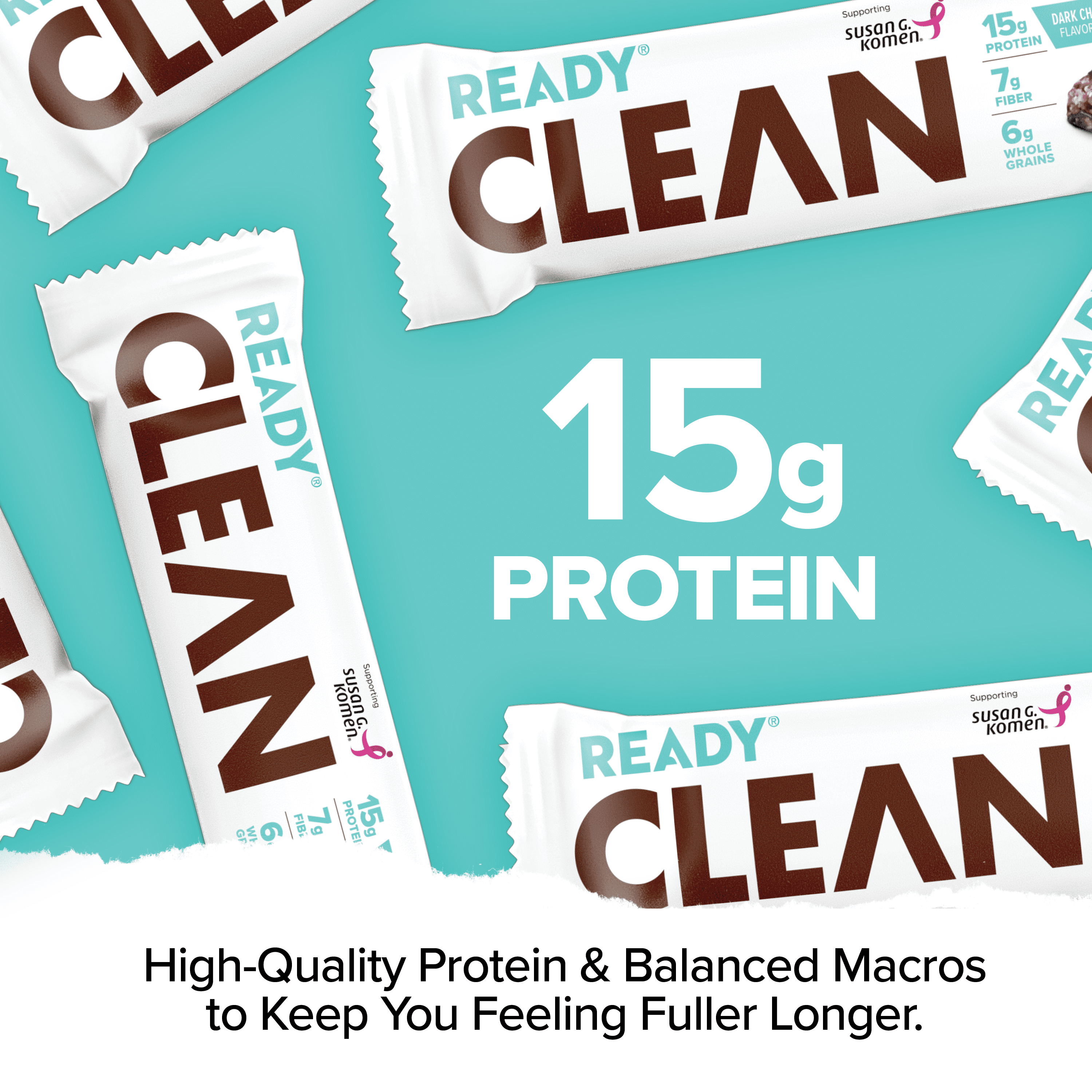 (6 pack) Ready Nutrition Dark Chocolate Coconut Almond Protein Bar Box