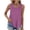#03Purple, variant on Womens Tank Tops Summer Loose Sleeveless Tops Ribbed Trim Scoop Neck Curved Hem Orange M