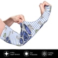 thumbnail image 3 of Balery Turtle with Blue Stones Cooling Arm Sleeves for Men & Women – Breathable, Moisture-Wicking Arm Sleeves for Women, Men & Kids, 3 of 8