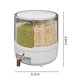 thumbnail image 3 of Dispensador Automático de Arroz, Almacenamiento de Alimentos Giratorio de 360°, Diseño de 6 Rejillas de Gran Capacidad, Organizador de Cocina Que Ahorra Espacio, Almacenamiento Versátil para Granos y, 3 of 7