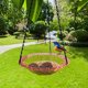 thumbnail image 1 of Comedero para pájaros colgante en forma de flor con gancho para decoración de jardín al aire libre rosa, 1 of 6