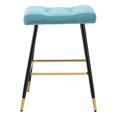 thumbnail image 3 of Luccalily Vintage Velvet Bar Stools,Counter Height Velvet Bar stools with Footrest,Modern design for Kitchen,Bistro Pub, Dining Chair, 3 of 11