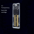 thumbnail image 5 of 2X M2 SSD Case M.2 NVME SSD Enclosure Portable USB3.1 Type-C SSD Transparent Hard Disk Case 5Gbps for PC, 5 of 5