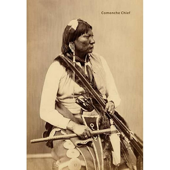 Comanche Chief-Fine Art Canvas Print (20" x 30")