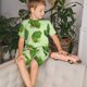 thumbnail image 4 of Fotbe Broccoli 3 Pijama Estampada de 2 Piezas para Niños – Ropa de Dormir de Manga Corta Cómoda para Niños y Niñas, Camiseta y Shorts de Algodón-Medium, 4 of 6