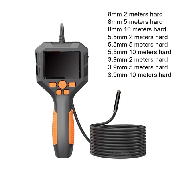 Maoww ABS Metal Endoscope IPS Screen Memory Card IP68 Waterproof Nonslip Handle Replacement Industrial Endoscopes Inspection Camera 5.5mm Lens 10M
