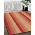 thumbnail image 3 of Ahgly Company Tapis Rectangulaire Lavable en Machine Intérieur Transitionnel Néon Rouge, 5 Pieds x 8 Pieds, 3 of 7