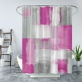 thumbnail image 2 of Hippie Grunge Abstract Art Shower Curtain - Modern Oil Painting, Cool Art Fabric, Includes Hook, Ideal for Bohemian or Artistic Bathrooms, Adds a Bold and Unique Accent, Perfect for Creative and Eclec, 2 of 4