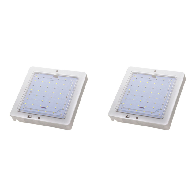 2X Lumière Intérieure LED pour Toit de Caravane Van Bateau 10W 6000K Blanc