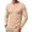 Light Apricot, variant on RICHCOIN Men's V Neck Long Sleeve Shirts Slim Fit Basic T Shirts Ribbed Fashion Tee