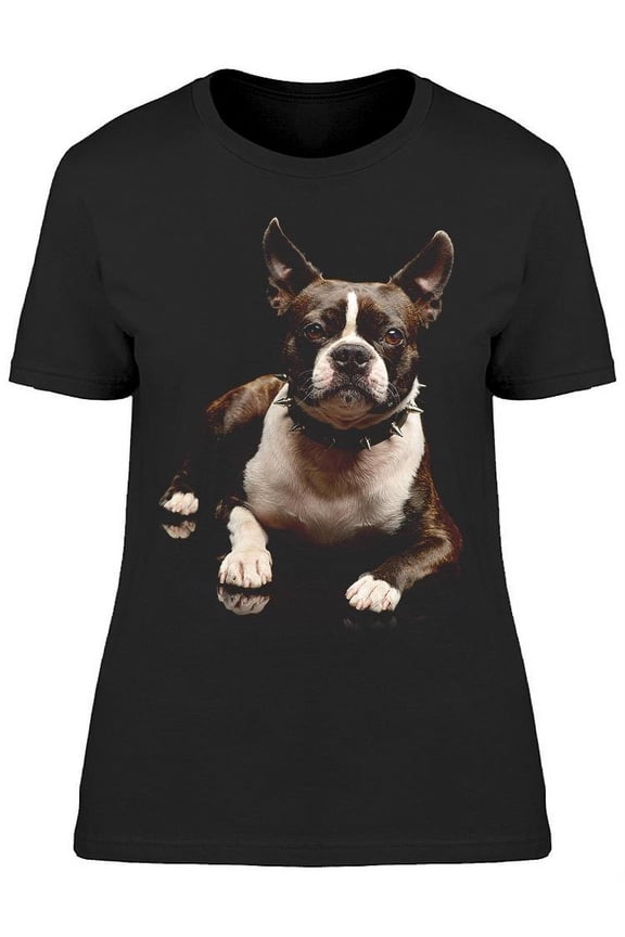 Amazing Terrier In Darkness T-Shirt Women -Image by Shutterstock, Female XX-Large