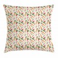 thumbnail image 1 of Vegetable Throw Pillow Cushion Cover, Carrot Beet and Radish Hand Drawn Agriculture Products Organic Root Vegetables, Decorative Square Accent Pillow Case, 16 X 16 Inches, Multicolor, by Ambesonne, 1 of 2