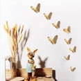 thumbnail image 2 of CAROOTU 12pcs 3D Hollow Butterfly Wall Sticker for Home Decor DIY Butterflies Fridge, 2 of 5