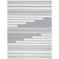 thumbnail image 3 of SAFAVIEH Kilim Adam Striped Polyester Area Rug, Ivory/Grey, 8' x 10', 3 of 10