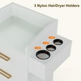 thumbnail image 3 of Paddie Storage Utility Cart with Dryer Holder and Lockable Wheel, White, 3 of 8