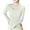 White-02, variant on STETMN Long Sleeve Shirts for Women Cutout Front Mock Neck Tops Basic Solid Slim Fit Tunic Tee