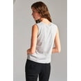 thumbnail image 3 of Solid Sleeveless Round Neck Basic Tank Top, 3 of 5
