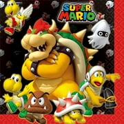 Super Mario Party Supplies 16 Pack Lunch Napkins