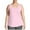 Pink, variant on ZQGJB Women and Women's Plus Tank Tops Quick Dry Summer Sleeveless Scoop Neck Camisole Loose Fit Casual Solid Shirttail Tank Active Shirts Black L