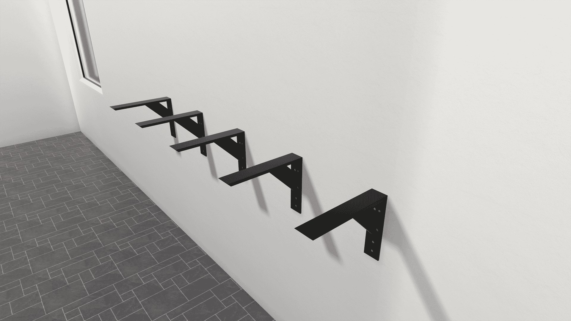 The Original™ Large Shelf Bracket (22 x 10 inch, Steel)