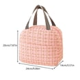 thumbnail image 3 of JHyouerji Large Capacity Insulated Lunch Cooler,Pink Waterproof Oxford Carry Handbag 9x8x6 Inch for Travel Park Office Picnic Food Organizer, 3 of 8