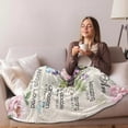 thumbnail image 4 of Christian Gifts for Women, Christian Blanket 60"x50", Christian Gift with Flowers, Birthday Gifts for Women, Religious Gifts for Daughter, Mom Sister, Friends Inspirational Throw Blankets, 4 of 7