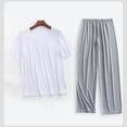 thumbnail image 2 of StSilkitty Men's 2 Piece Outfits Short Sleeve Crewneck Athletic T Shirts and Pants Sets Lightweight Comfy Loungewear Set, 2 of 5